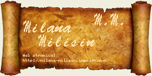 Milana Milišin vizit kartica